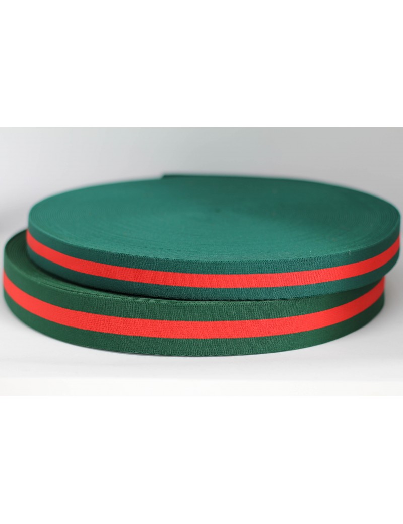 РЕЗИНКА с надписью  GUCCI  3 см в упак50   арт 8714 черный-св.зелень