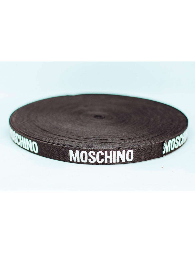 РЕЗИНКА с надписью  MOSCHINO  2,0 см в упак25   арт 1214 белый