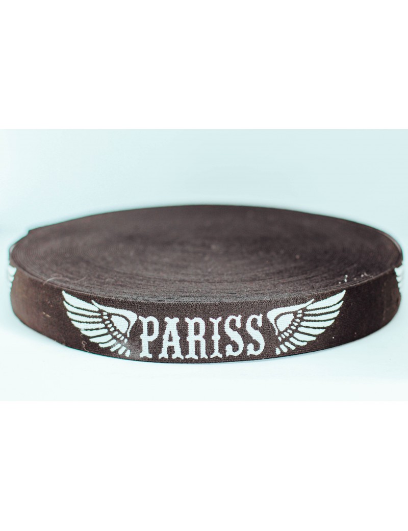 РЕЗИНКА с надписью  PARISS  4,0 в упак45   арт 1228 черный